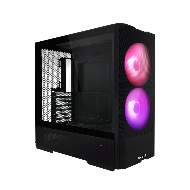 Lian Li LANCOOL 207 PC Gehäuse, Midi-Tower, ATX, Tempered Glass - schwarz image number 2