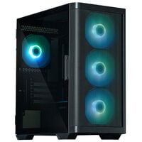 Zalman M4 PC-Gehäuse, Mini-Tower, mATX, RGB, Tempered Glass - schwarz