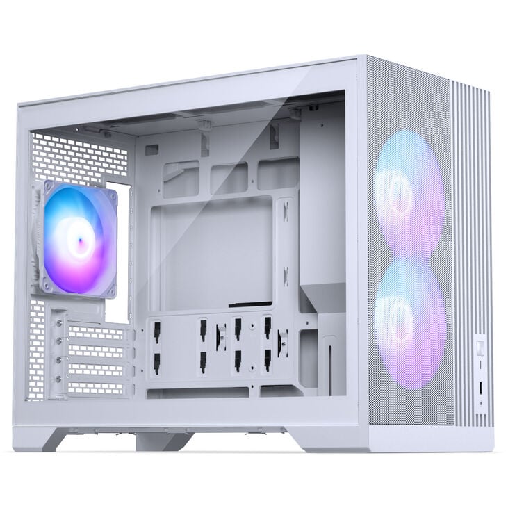 Phanteks XT M3 PC Case, Mini Case, mATX, RGB, Tempered Glass - including 3x 120mm Fans, White image number 0