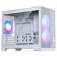 Phanteks XT M3 PC-Gehäuse, Mini-Gehäuse, mATX, RGB, Tempered Glass - inklusive 3x 120-mm-Lüfter, weiß