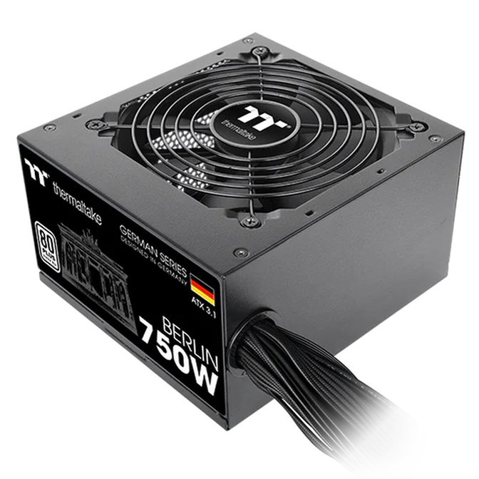Thermaltake Berlin 80 PLUS Netzteil, ATX 3.1 - 750 W, schwarz image number 2
