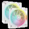 Corsair iCUE Link LX140 RGB, PWM Fan, 2-pack - 140mm, white