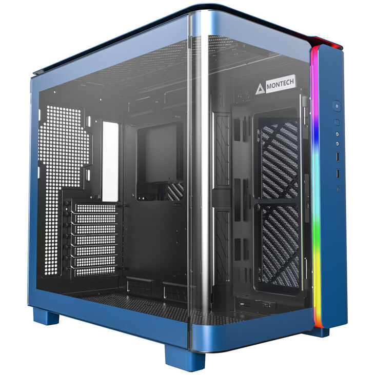 Montech KING 95 Mid Tower, Tempered Glass, ARGB - Berlin Blue image number 0