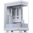 Phanteks Evolv X2 Matrix PC-Geh&auml;use, Midi-Tower, E-ATX, Tempered Glass, Matrix LED - wei&szlig; image number null