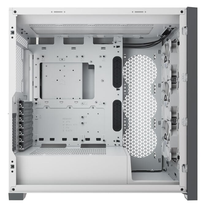Corsair iCUE 5000X RGB Midi-Tower, Tempered Glass - wei&szlig; image number 5