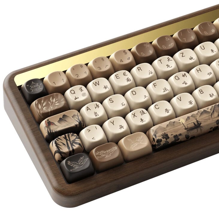 AKKO MU01 Joy of Life Gaming Keyboard, RGB - Walnut Case, Rosewood Switches, ISO-DE/UK image number 5