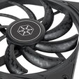 SilverStone SST-AS140B Air Slim 140 PWM Fan - black image number null