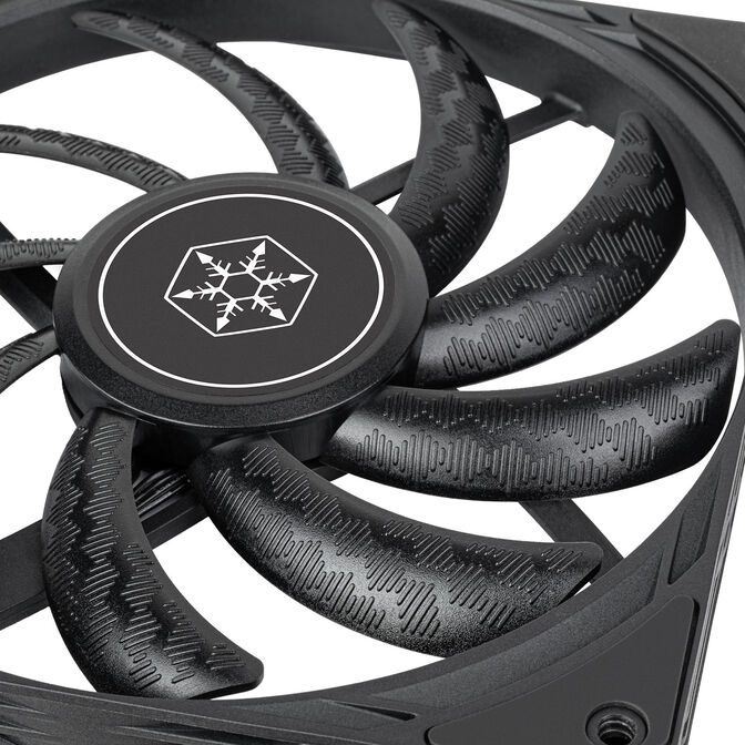 SilverStone SST-AS140B Air Slim 140 PWM Fan - black image number 5