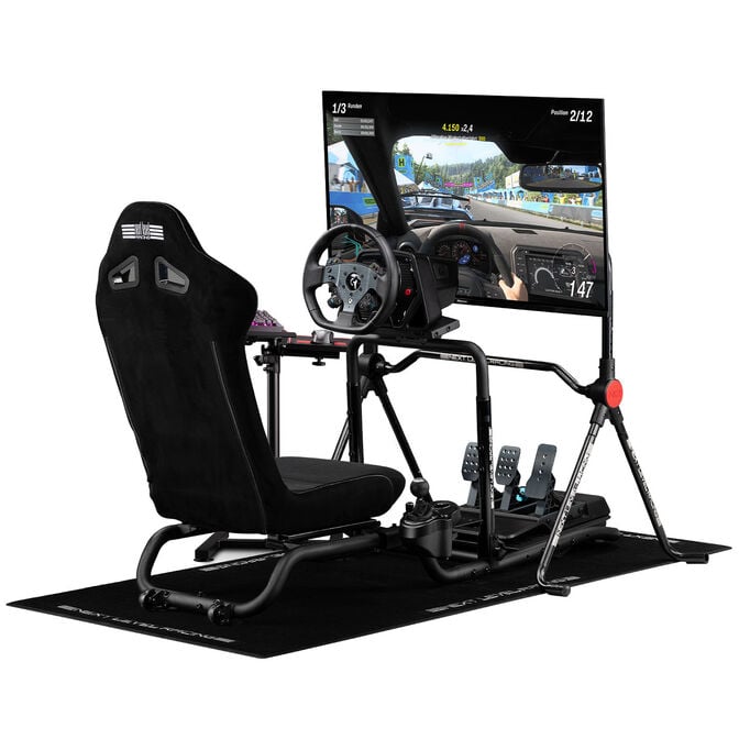 Next Level Racing RC Foldable Simulator Cockpit, foldable GT cockpit, SIMAERO mesh - black image number 3