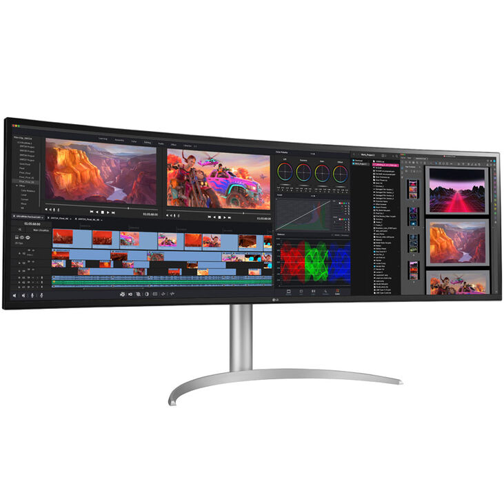 LG UltraWide 49WQ95X-W, 49 inch Curved Gaming Monitor, 144 Hz, IPS, G-SYNC Compatible image number 0