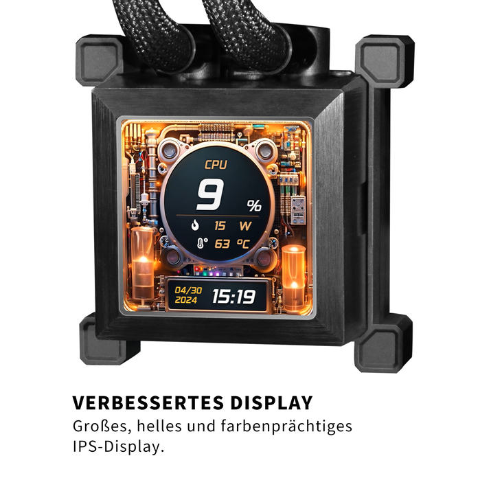 Lian Li HydroShift LCD 360 Silent AiO Wasserkühlung - schwarz image number 3