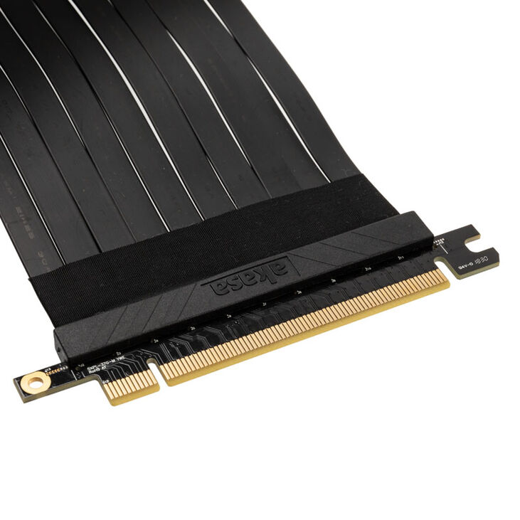 Akasa Riser Black X2, Premium PCIe 3.0 x 16 Riser Kabel, 20cm - schwarz image number 4