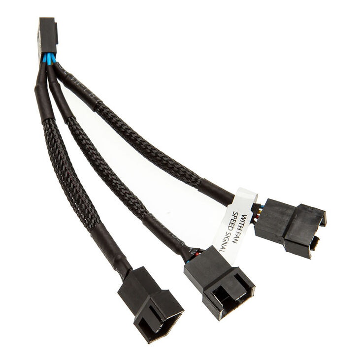 EK Water Blocks EK-Cable Y-Weiche für 3x 4-Pin-PWM-Lüfter - 10 cm image number 1