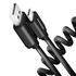 AXAGON BUCM-AM10TB Twister-Kabel, USB-C auf USB-A 2.0, schwarz - 0,6m image number null