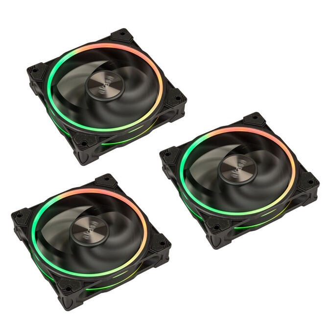 Akasa SOHO AR Kit, ARGB-L&uuml;fter, 120 mm - 3er Pack image number 0