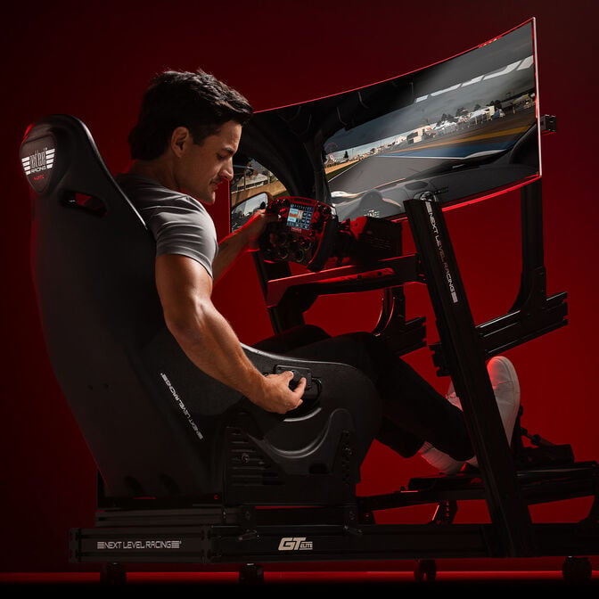 Next Level Racing ES1 Haptic Simracing-Sitz, haptisches Feedback image number 6