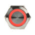 DimasTech Vandalism switch/button 22mm - Silverline - red image number null