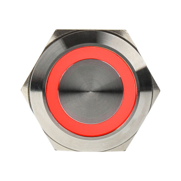 DimasTech Vandalism switch/button 22mm - Silverline - red image number 1