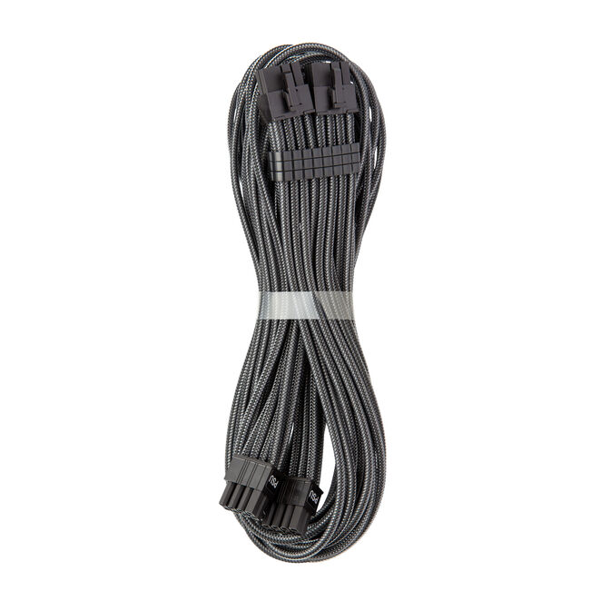 CableMod C-Series Pro ModMesh Bridged Anschlusskabel - 8+8-Pin PCIe, carbon, 60cm image number 0
