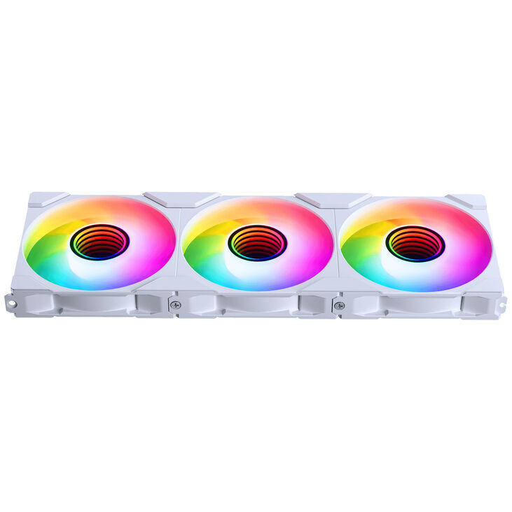 PHANTEKS M25 Gen2 PWM D-RGB Fan, 3-Pack - Reverse Blade, 120mm, White image number 6