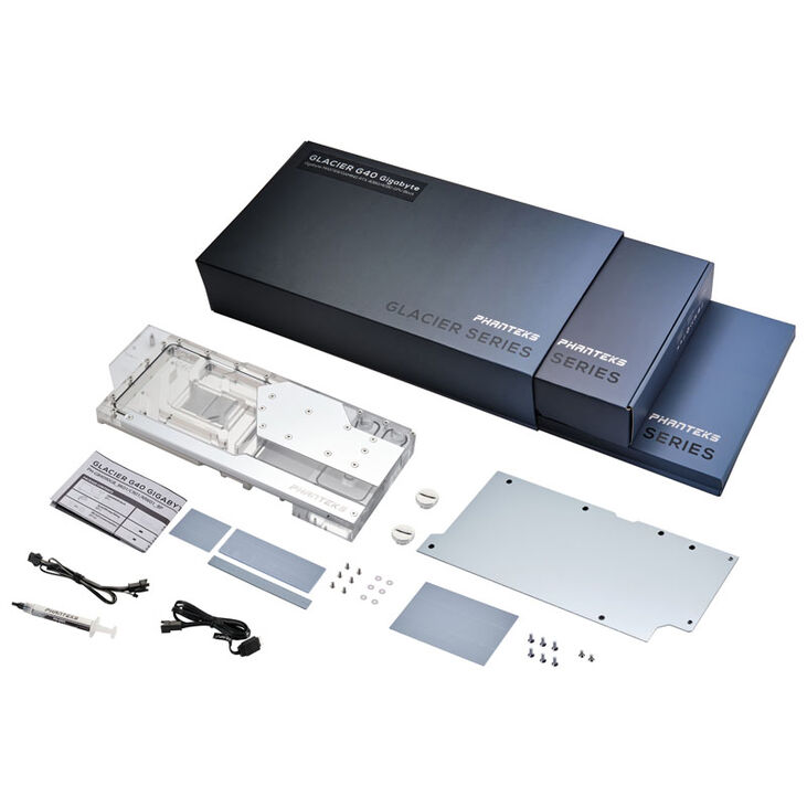 PHANTEKS Glacier G40 RTX 4090 Waterblock with Backplate for Gigabyte, D-RGB - chrome image number 9