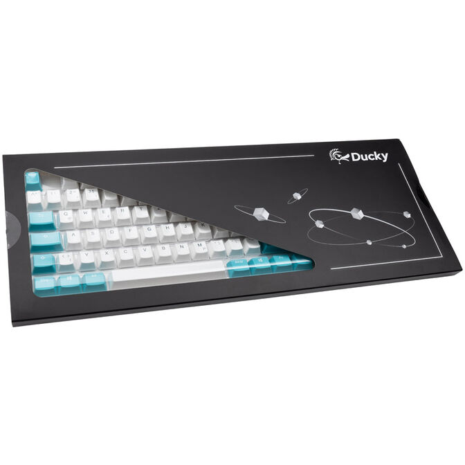 Ducky Keycap Set, PBT, ISO (DE) - wei&szlig;/blau image number 3