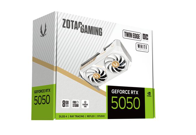 ZOTAC GAMING GeForce RTX 5050 Twin Edge OC White Edition, 8192 MB GDDR6 image number 1
