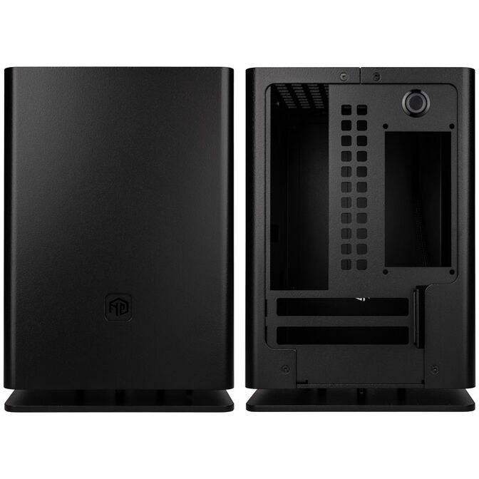 HGC Osmi 3.1 Aluminium Mini-ITX Geh&auml;use - schwarz image number 4