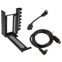 CableMod vertical graphics card holder with PCIe x16 riser cable, 1x DisplayPort, 1x HDMI - black