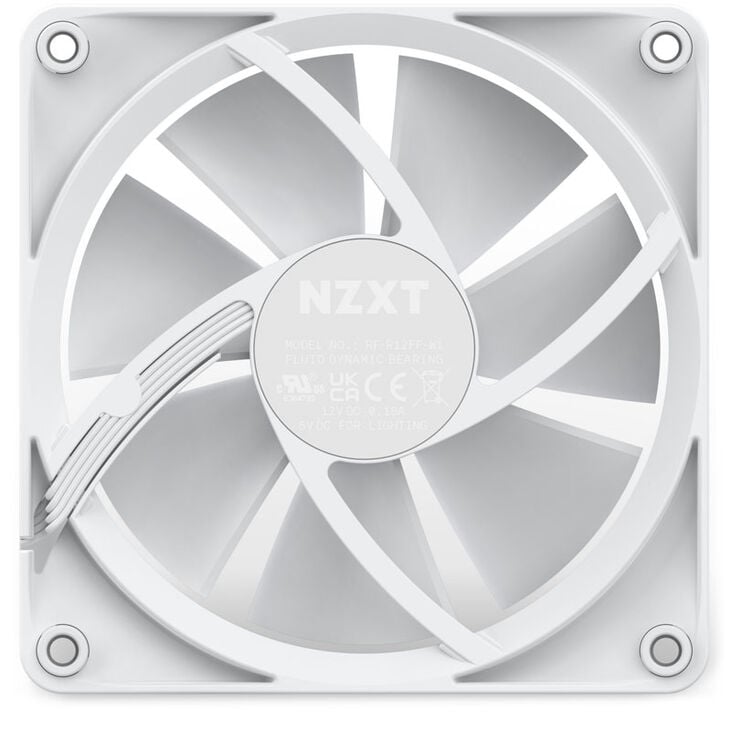 NZXT F120 PWM fan, white image number 5