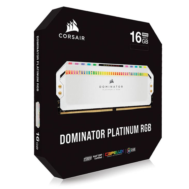 Corsair Dominator Platinum RGB DDR4-3200 RAM, CL16, XMP - 16 GB Dual-Kit, weiß image number 7