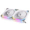 Lian Li UNI FAN SL140 RGB PWM fans, Double Pack incl. controller - 140mm, white