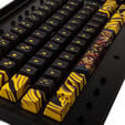 Traitors TIGER SKETCH Limited Keycap Set, PBT (DE) image number null