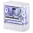Jonsbo D400 PC-Geh&auml;use, Midi Tower, ATX, Tempered Glass - wei&szlig; image number null