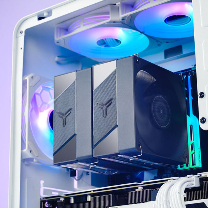 Jonsbo CR-3000 CPU-Kühler, Dual Tower, 120mm - schwarz image number 8