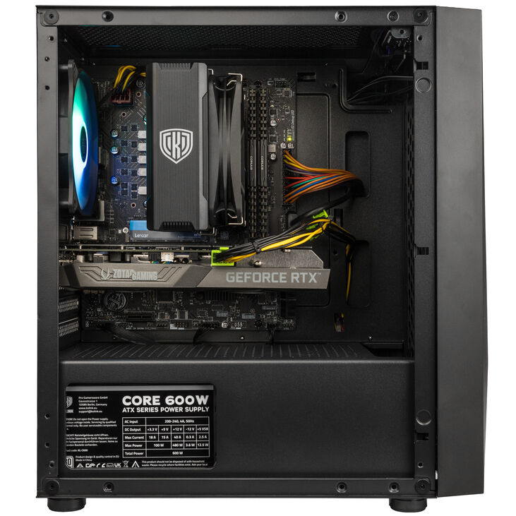 Gaming PC Illusionist, Intel Core i5-12400F, NVIDIA GeForce RTX 3060 12GB - Fertig-PC image number 3