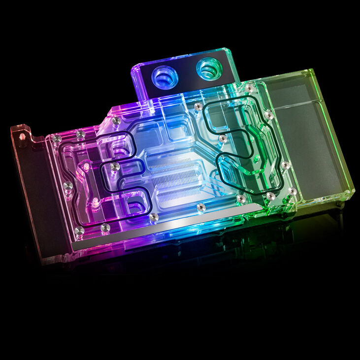 Bitspower Classic NVIDIA GeForce RTX 30 Series Referenz GPU Wasserkühler - Nickel + Acryl image number 3