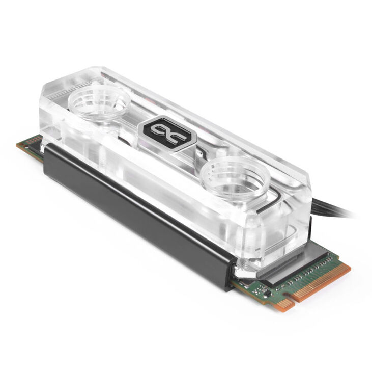 Alphacool HDX Apex M.2 2280 SSD Cooler, ARGB - Acrylic image number 1