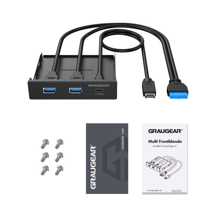 Grey Gear Multi Front Panel with USB Hub image number 2