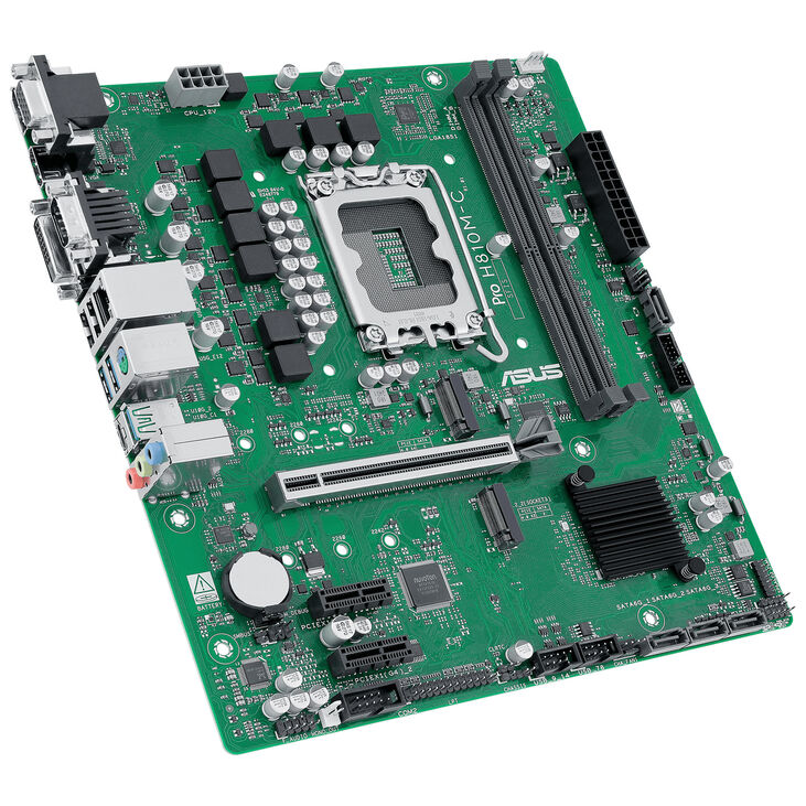 ASUS Pro B810M-C-CSM Motherboard, socket LGA 1851, Intel H810, mATX, DDR5 image number 1