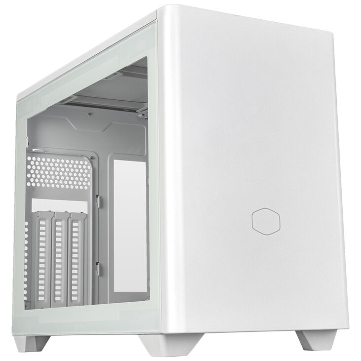 Cooler Master MasterBox NR200P V2 Mini-ITX Gehäuse, Tempered Glass - weiß image number 0