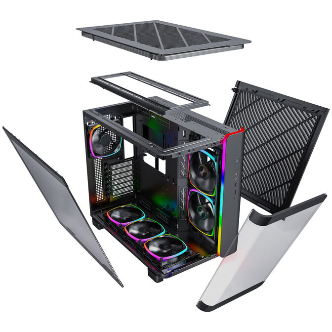 Montech KING 95 PRO Mid Tower, Tempered Glass, ARGB - Black image number 9