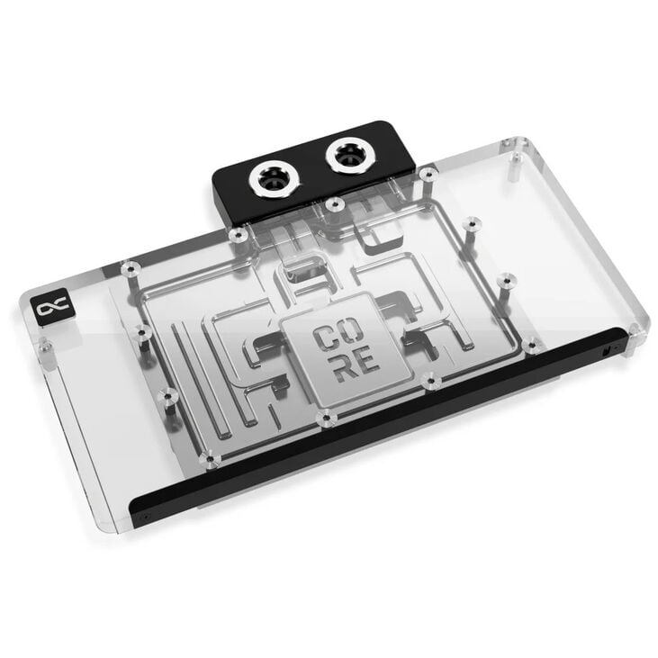 Alphacool Core RX 9070 Nitro+ GPU water block, ARGB, with backplate - acrylic image number 1