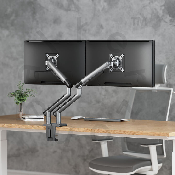 Alterzone Arm Duo Aluminium Monitorhalterung - dunkelgrau image number 2