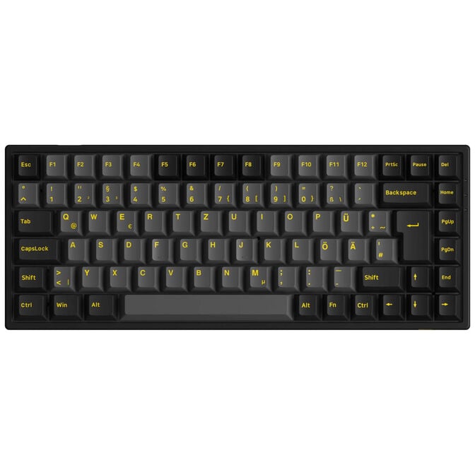 AKKO Black & Gold 3084B Plus Gaming Tastatur, RGB &ndash; Akko V3 Cream Blue Pro Switches, ISO DE, schwarz & gold image number 1