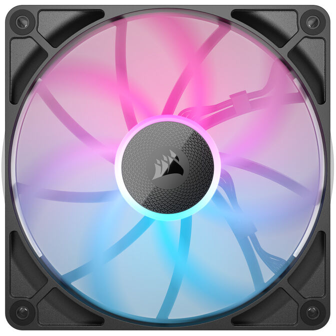 Corsair iCUE LINK RX140 RGB Series, PWM Fan 2-Pack - 140mm, black image number 2