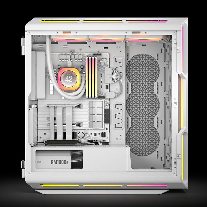 Corsair Premium PCIe-5-Riser-Kabel, 175 mm, x16-Schnittstelle - wei&szlig; image number 11