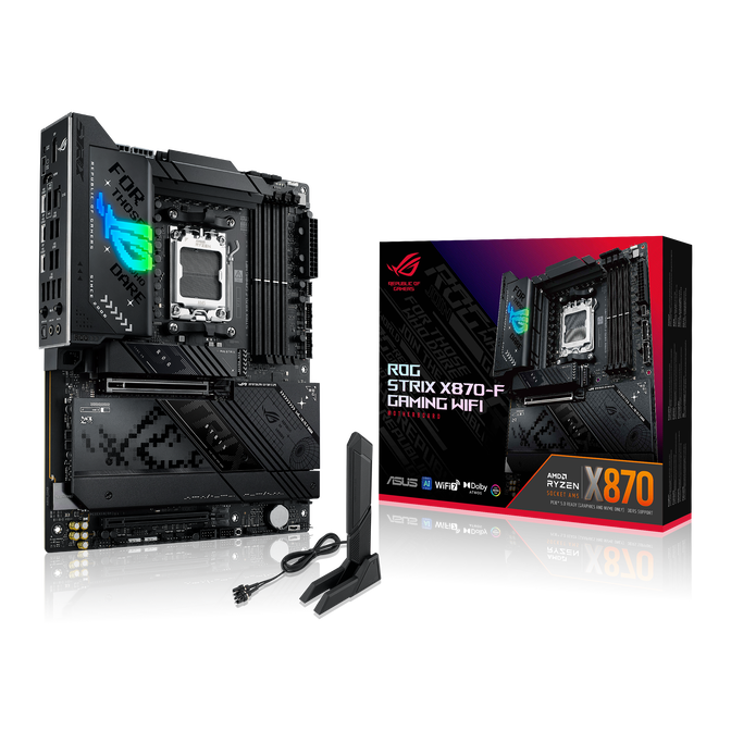 ASUS ROG Strix X870-F Gaming WiFi Mainboard, AMD X870, Sockel AM5, DDR5 image number 0