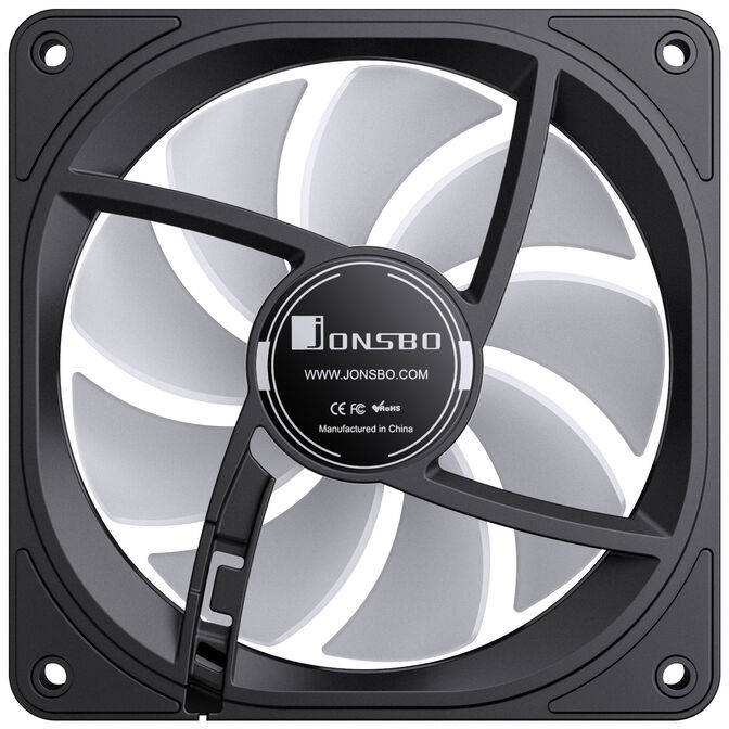 Jonsbo FR-606B 120 PWM fan, RGB - 120mm, black image number 7