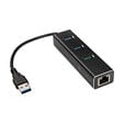 SilverStone SST-EP04 3-Port USB 3.0 Hub with Gigabit Ethernet - black image number null